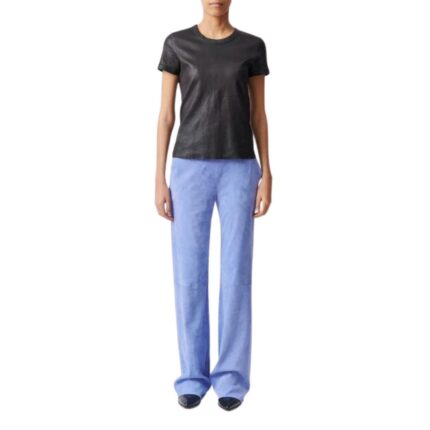 STOULS OSWALD WIDE FLARED LEATHER PANTS