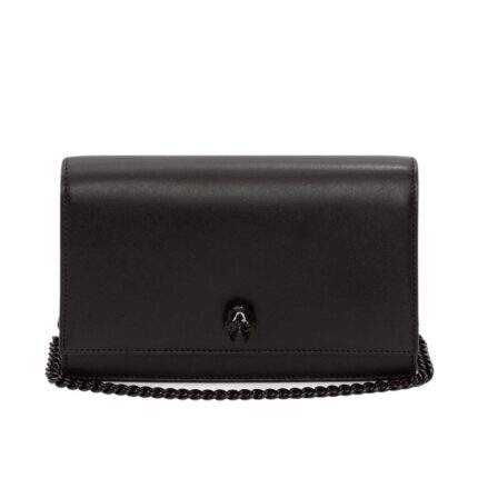 ALEXANDER MCQUEEN WOMANS SMALL SKULL IN BLACK