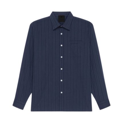 GIVENCHY SHIRT IN COTTON VOILE WITH STRIPES