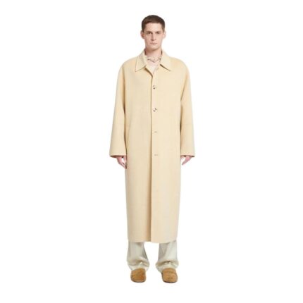NANUSHKA LUCIAN DOUBLE WOOL AND SILK-BLEND COAT WHITE