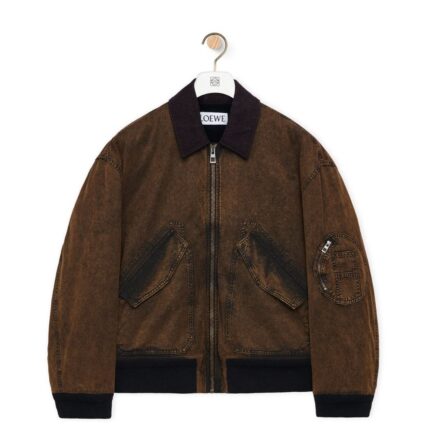 LOEWE BOMBER JACKET IN TECHNICAL COTTON