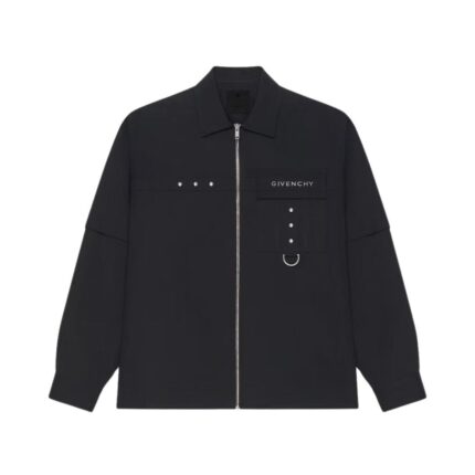 GIVENCHY SHIRT IN COTTON WITH METAL DETAILS