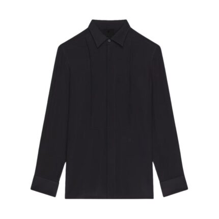 GIVENCHY SHIRT IN SILK WITH PLASTRON